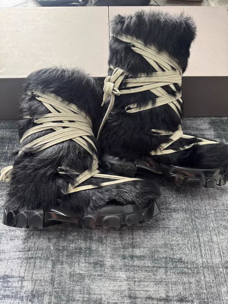 Rick Owens RICK OWENS Crazy Strap Horsehair Snow Boots Size US 8 / EU 41 - 3 Thumbnail