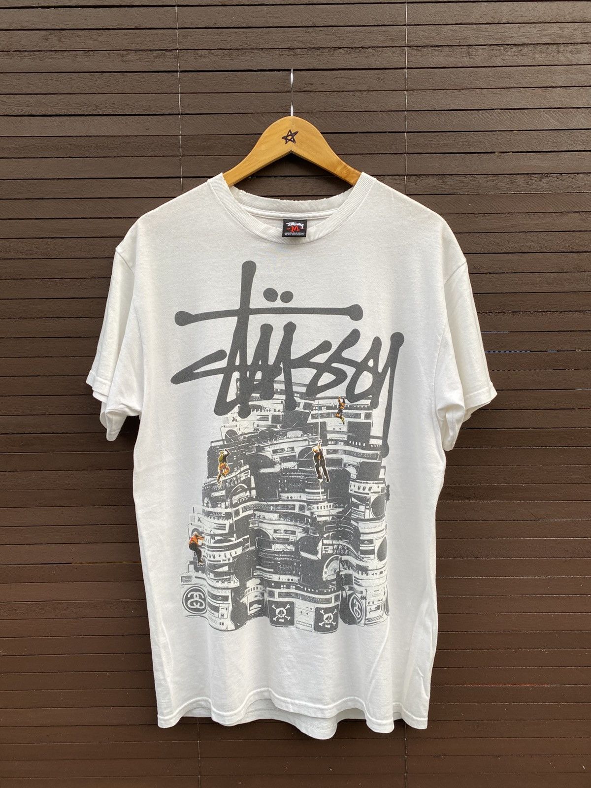 Stussy × Vintage Vintage Stussy Soundbox Photo Tee Distressed Size US M / EU 48-50 / 2 - 1 Thumbnail