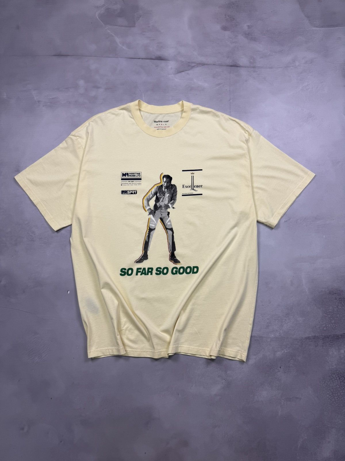 Martine Rose Ss23 Martine Rose So Far So Good Tee(Yellow/XL) Size US XL / EU 56 / 4 - 1 Thumbnail