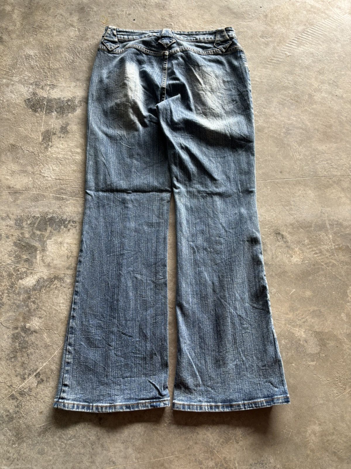 20471120 × Hysteric Glamour × Japanese Brand flare y2k R4R jeans rave style bootcut panelled cyber Size US 31 - 10 Thumbnail