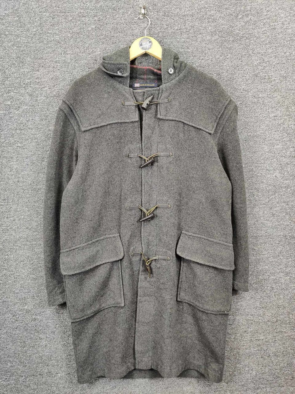 Gloverall Vintage 90's Gloverall England Wool Heavy Duffle Long Coat Size US L / EU 52-54 / 3 - 1 Thumbnail