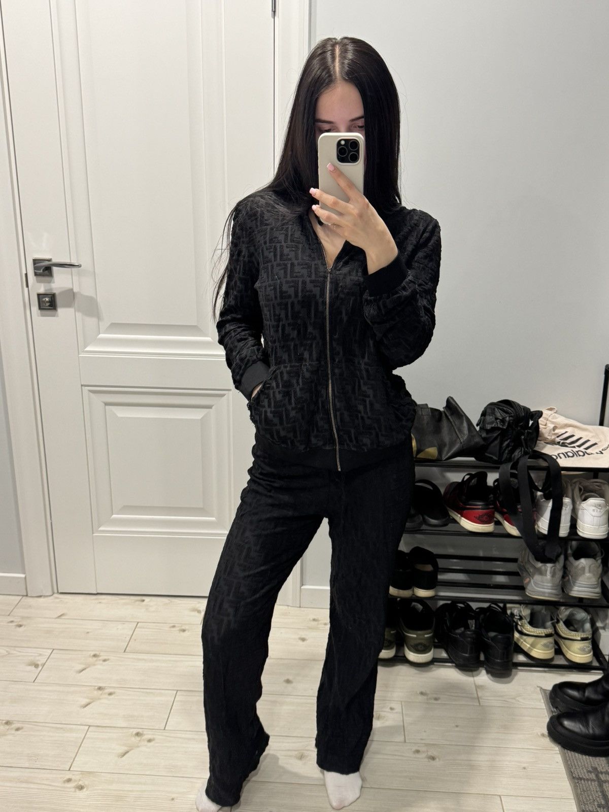 Fendi Fendi Suit Full-Zip Hoodie Pants Vintage Very Rare Size M / US 6-8 / IT 42-44 - 3 Thumbnail