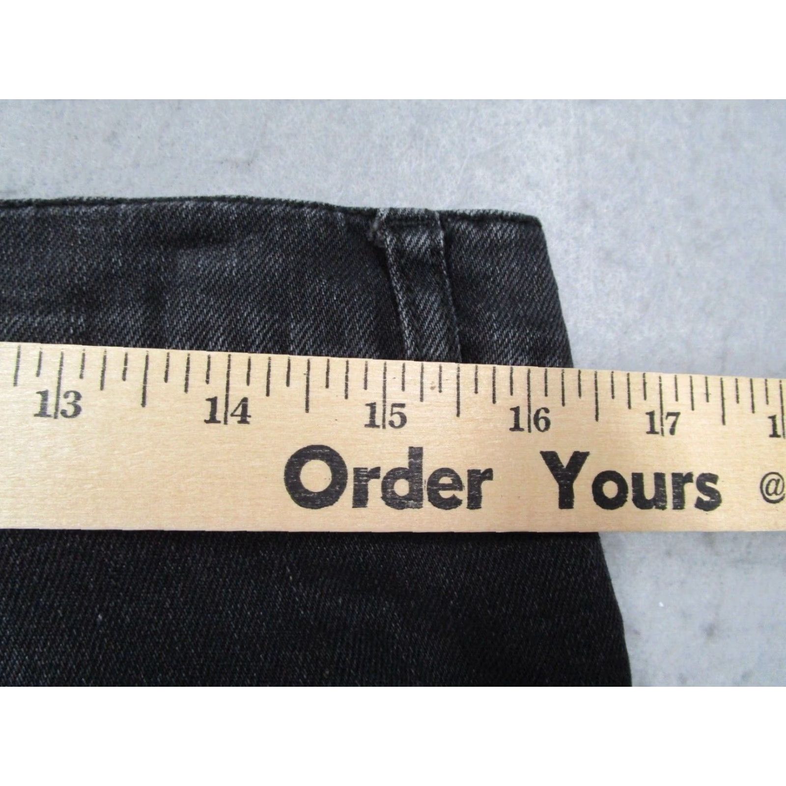 The Kooples The Kooples Men's Jeans 31 Black Slim Fit Denim Zip Ankle Skull Accents Cargo Pockets Rustic Style Size US 31 - 5 Thumbnail