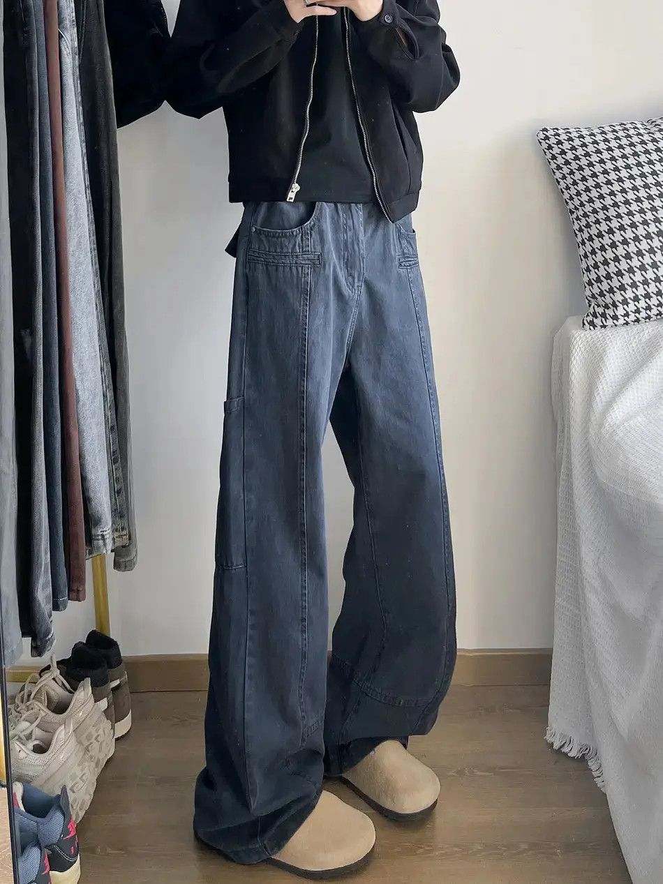 Japanese Brand Retro loose high street casual jeans Size US 32 / EU 48 - 5 Thumbnail