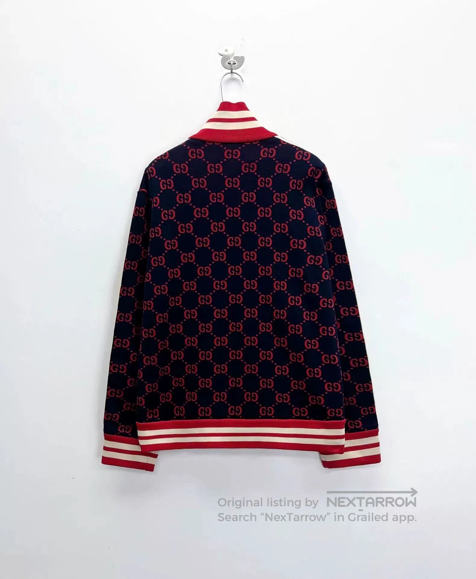 Gucci gucci knit zip jacket with logo pattern. Size US XXL / EU 58 / 5 - 2 Thumbnail