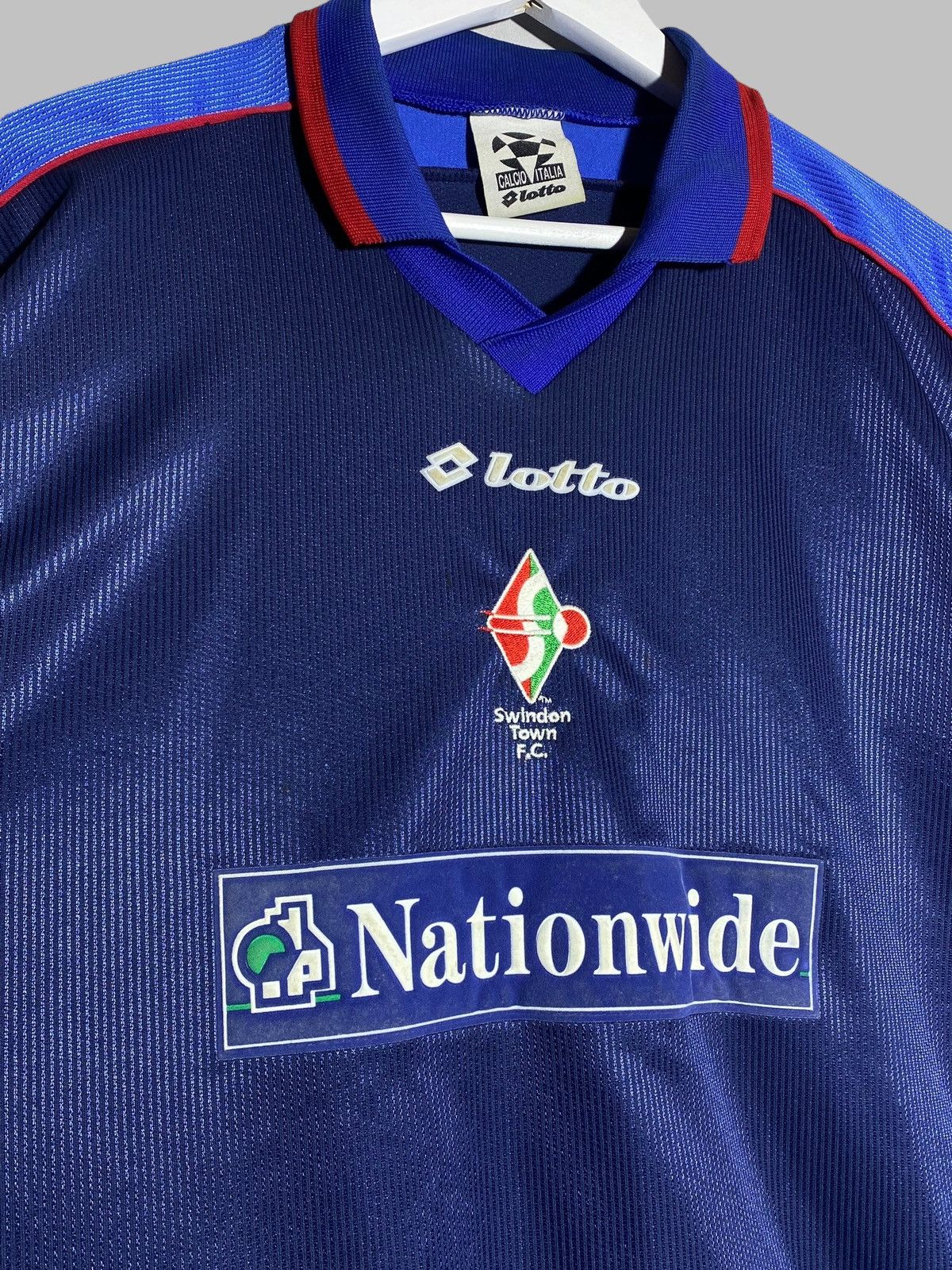 Vintage Vintage Lotto Swindon Town 1999 Away Football Shirt Rare Size US XL / EU 56 / 4 - 4 Thumbnail