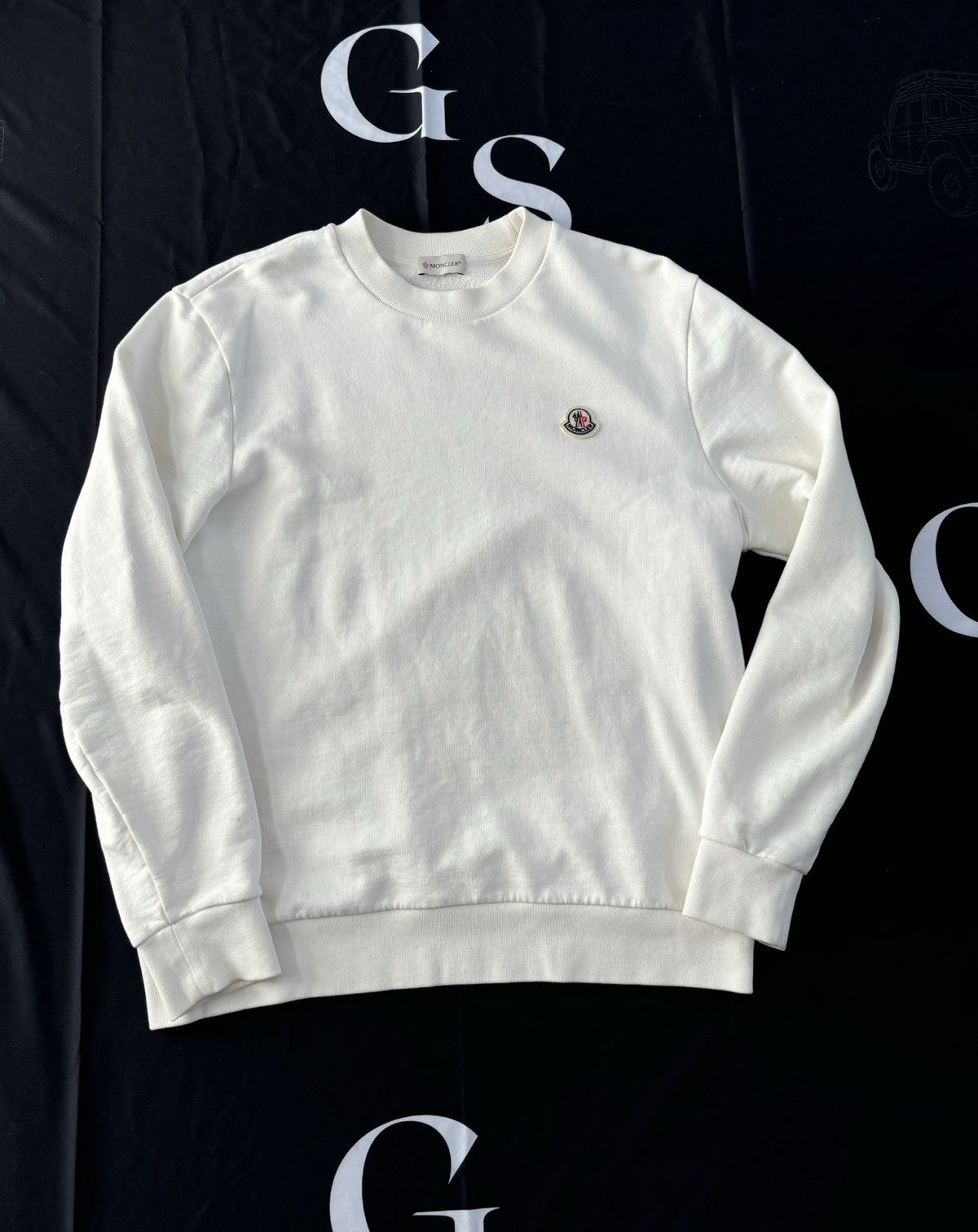 Moncler Moncler White Crewneck Size US L / EU 52-54 / 3 - 1 Thumbnail