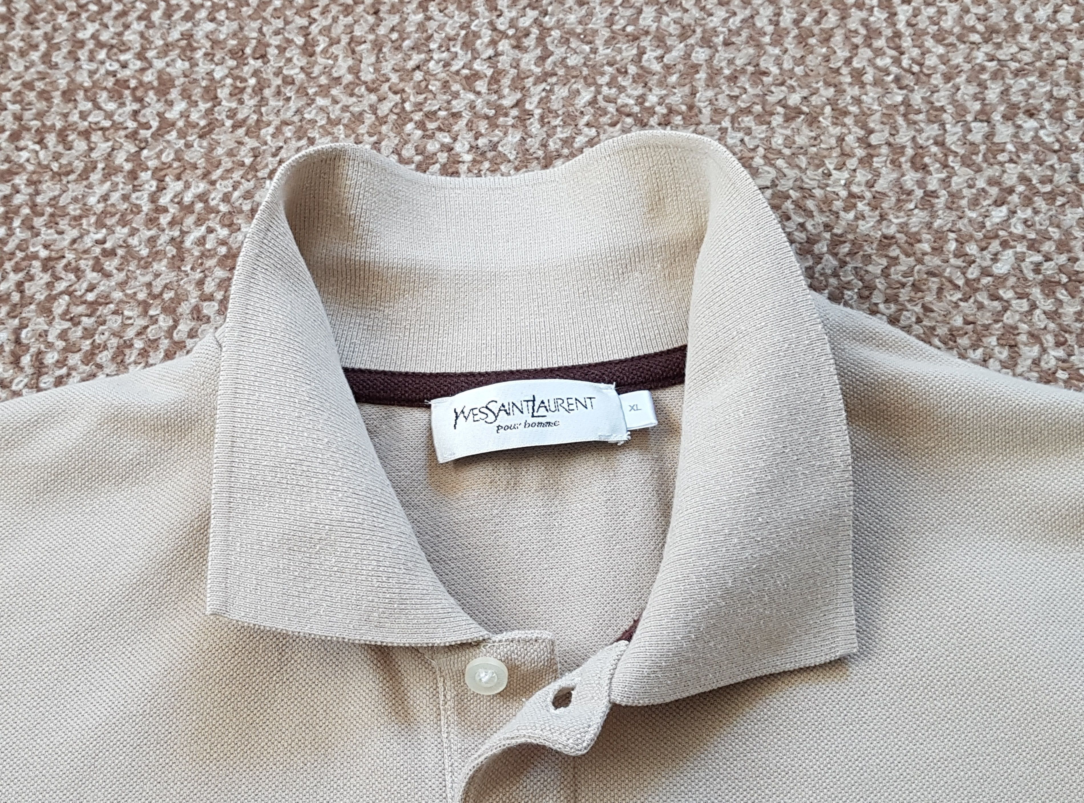 Yves Saint Laurent YSL Vintage Yves Saint Laurent Beige Polo Shirt sz XL Size US XL / EU 56 / 4 - 5 Thumbnail