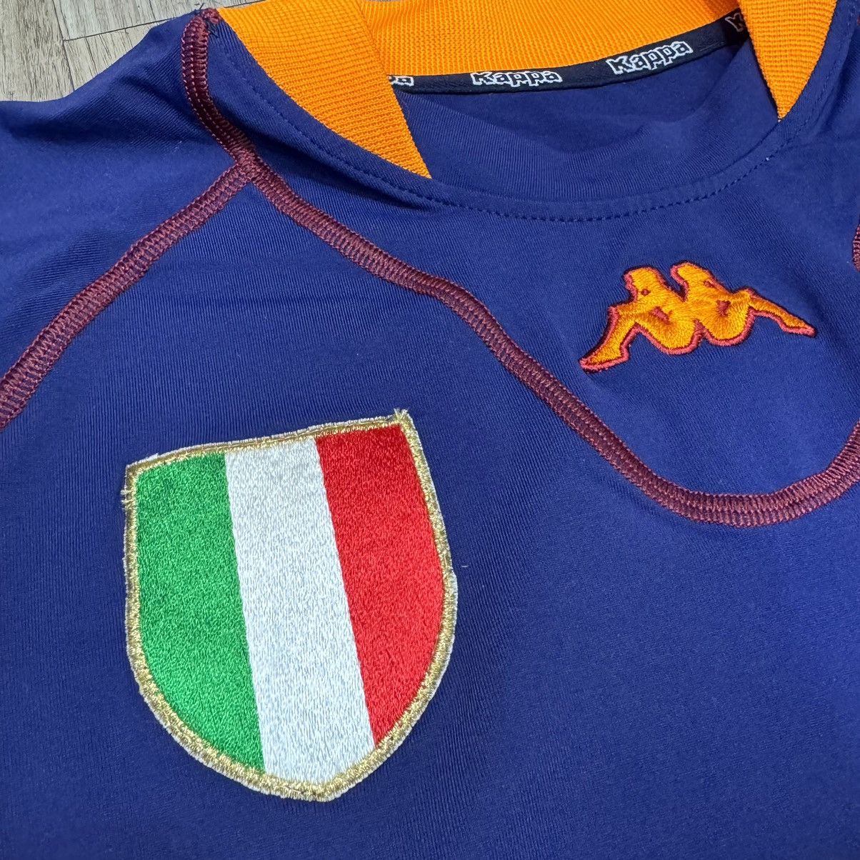 Kappa Roma 01/02 third longsleeves away shirt Size US M / EU 48-50 / 2 - 7 Thumbnail