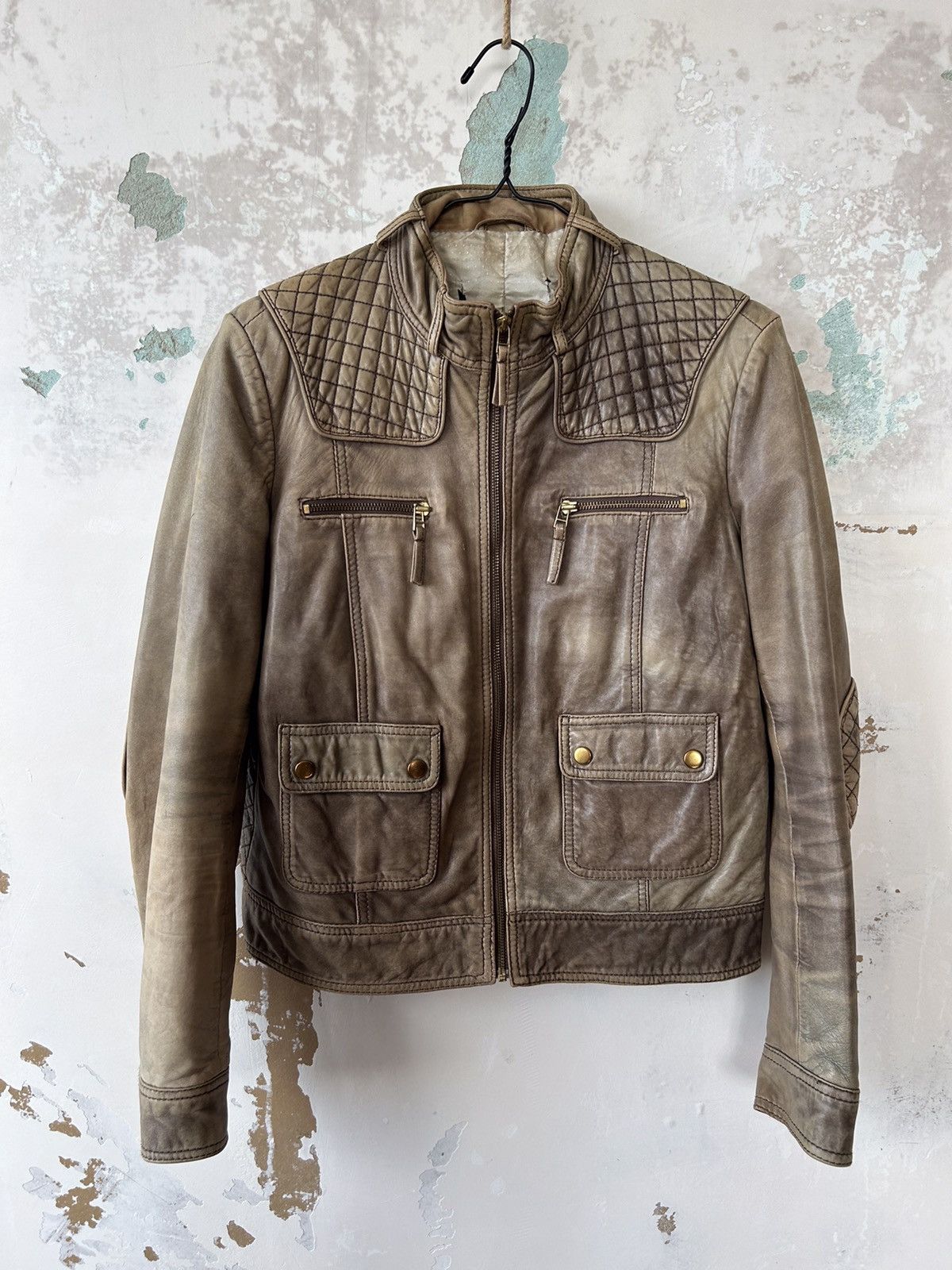 Japanese Brand VINTAGE LEATHER JACKET Size M / US 6-8 / IT 42-44 - 1 Thumbnail