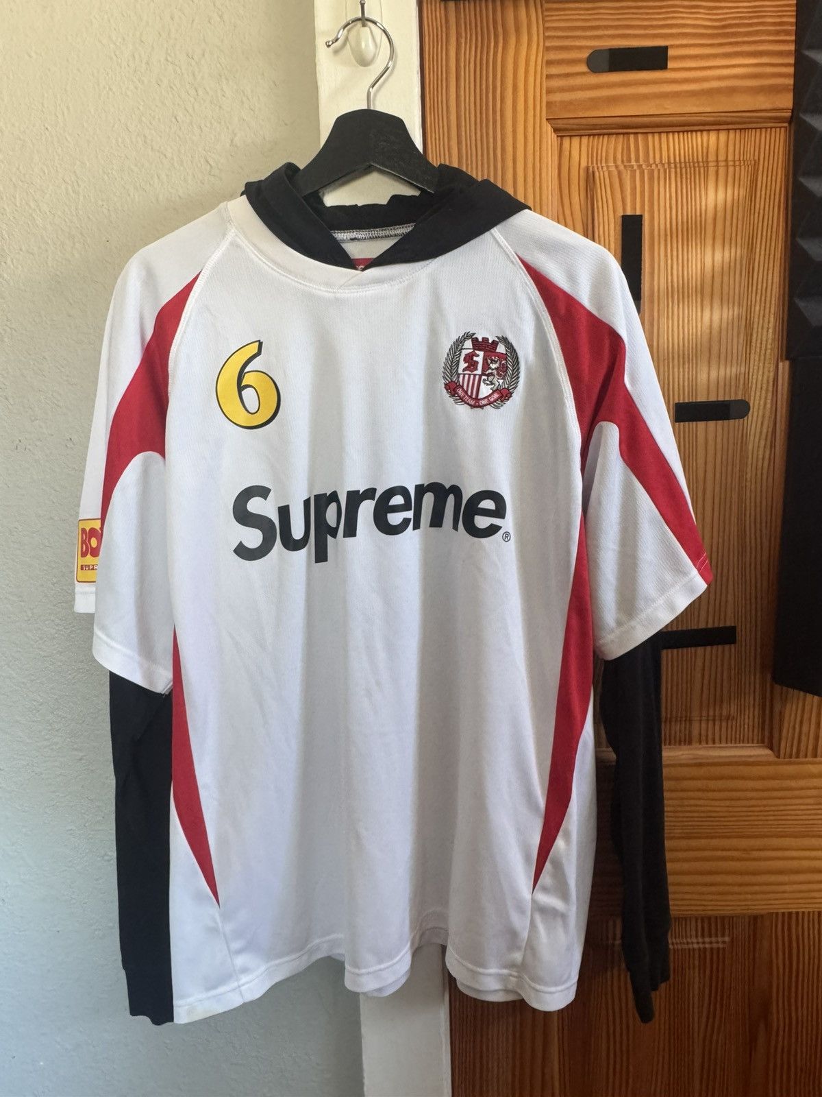 Supreme Bumblebee L/S Football Top Supreme Mascot L S Football Top