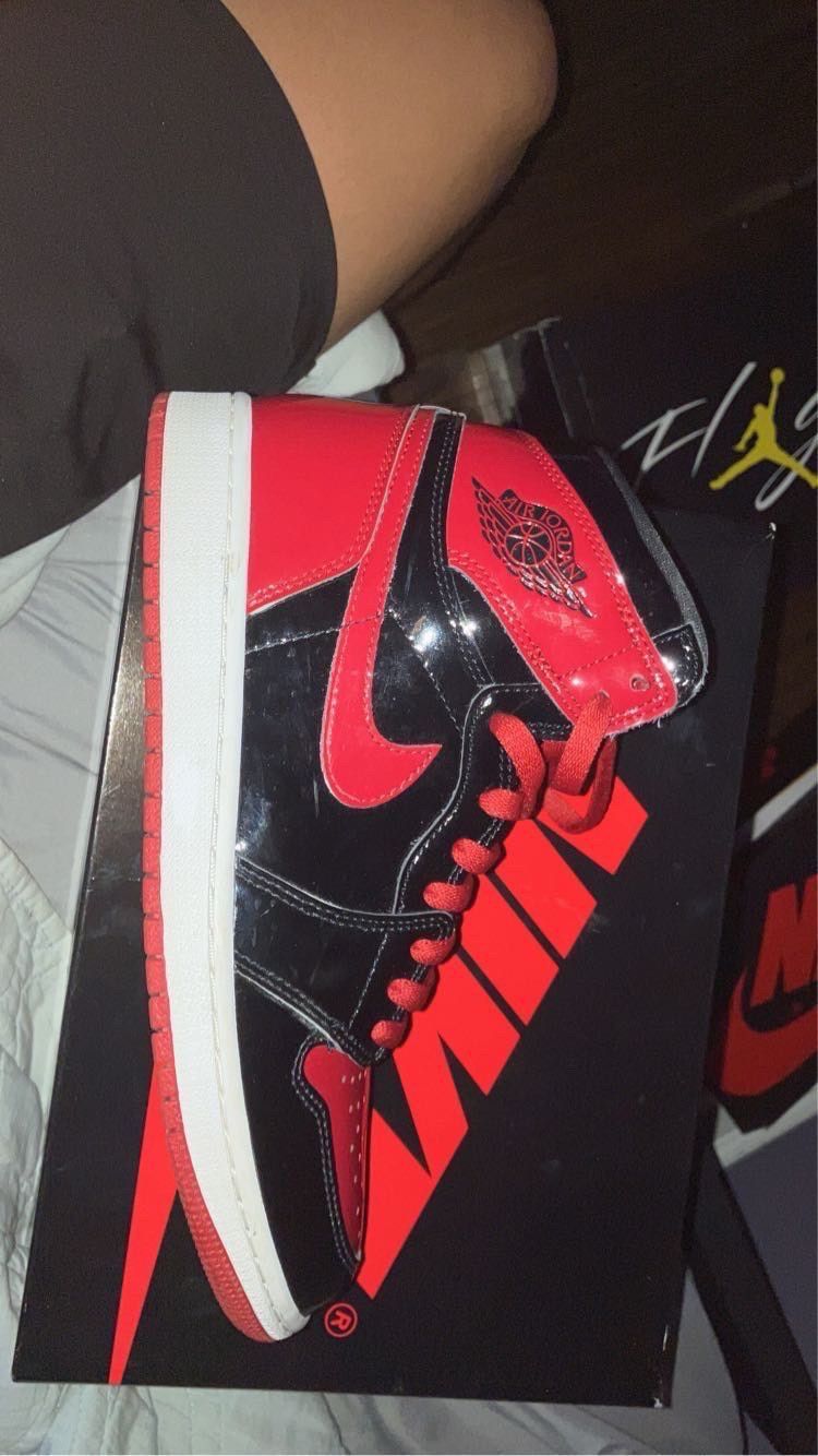 Jordan Brand Jordan 1 Patent Bred Size US 9 / EU 42 - 7 Thumbnail