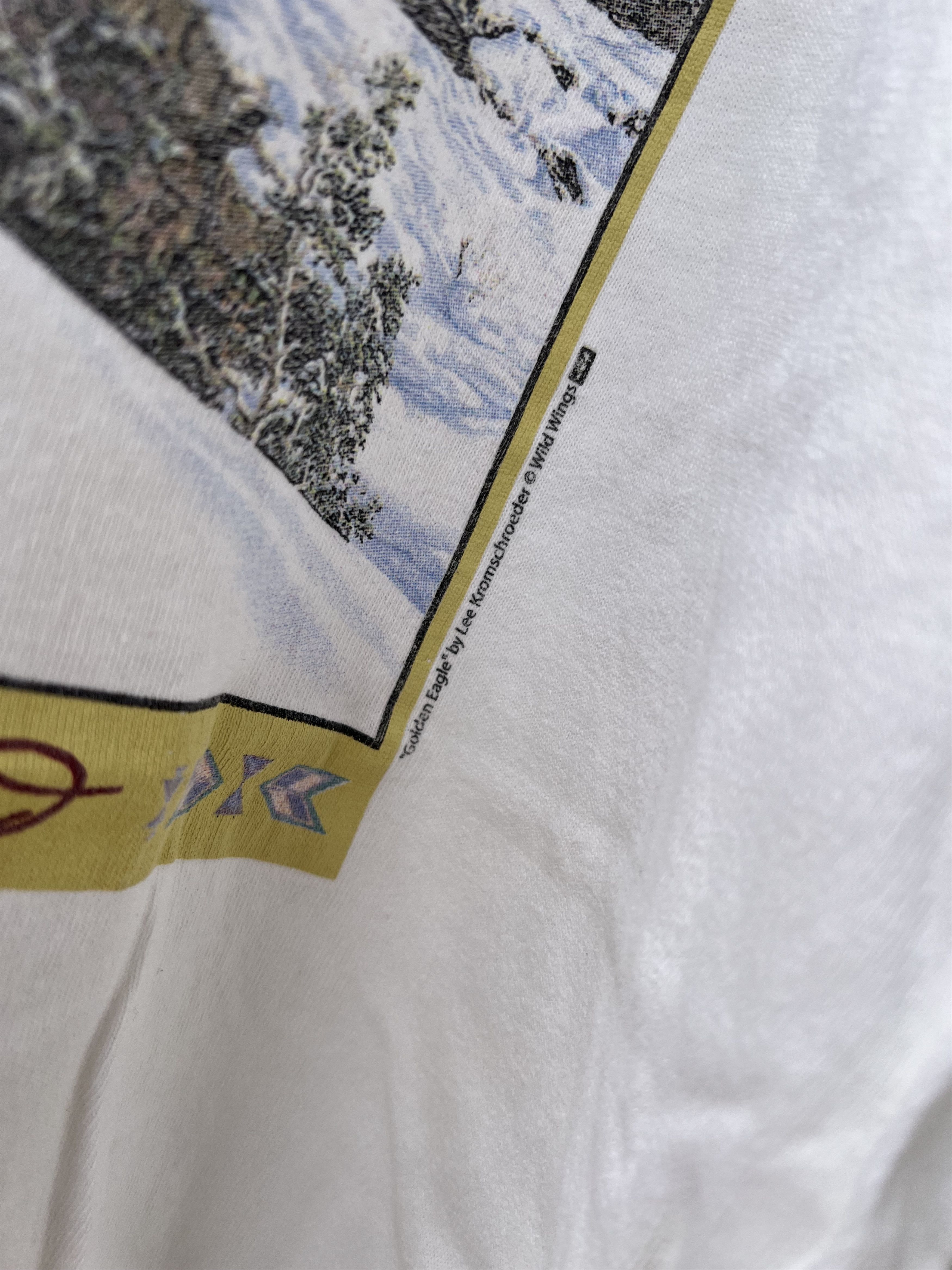 Vintage "Golden Eagle" by Lee Kromschroeder Art Tee Size US L / EU 52-54 / 3 - 3 Thumbnail