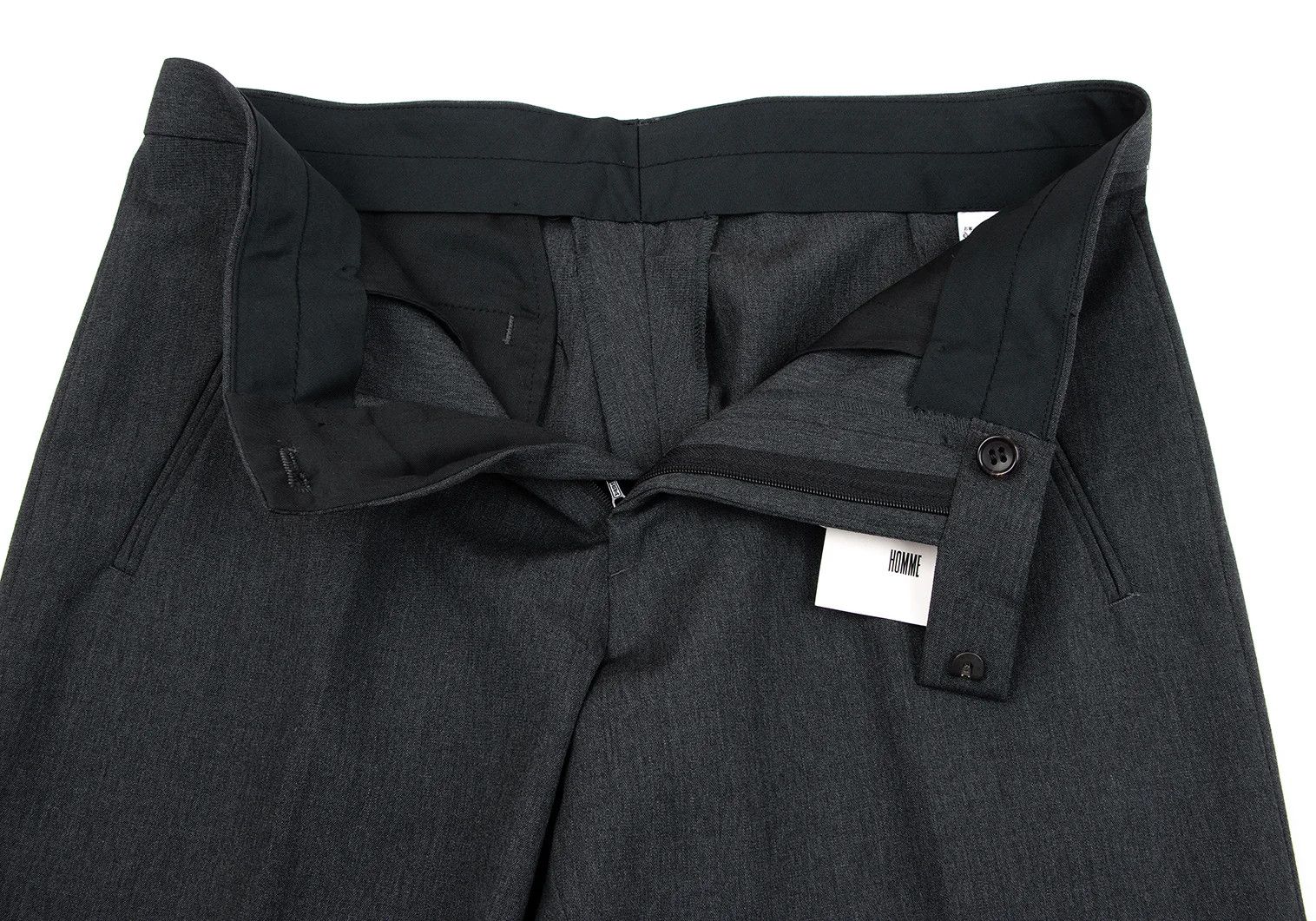 Jean Paul Gaultier Wool Straight Pants in Gray, Size 48 Size US 32 / EU 48 - 4 Thumbnail