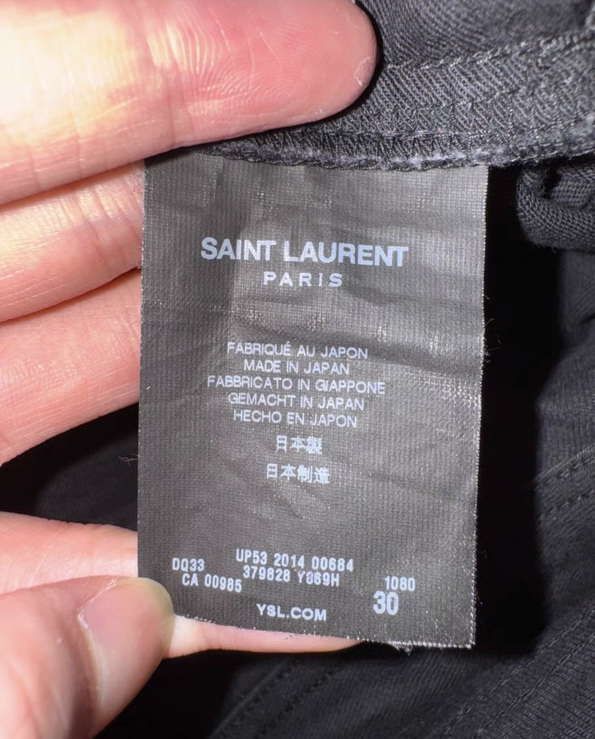 Saint Laurent Paris Saint Laurent 15SS Runway Distressed Frayed Hem Denim Jeans Size US 30 / EU 46 - 7 Thumbnail