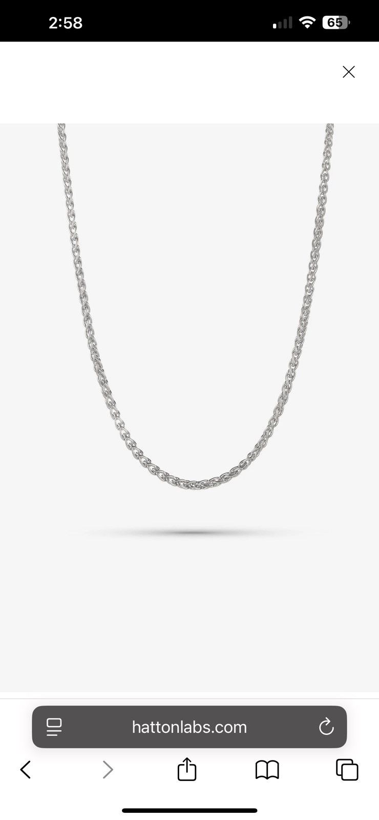 Other Hatton Labs Silver Rope Chain Size ONE SIZE - 2 Thumbnail