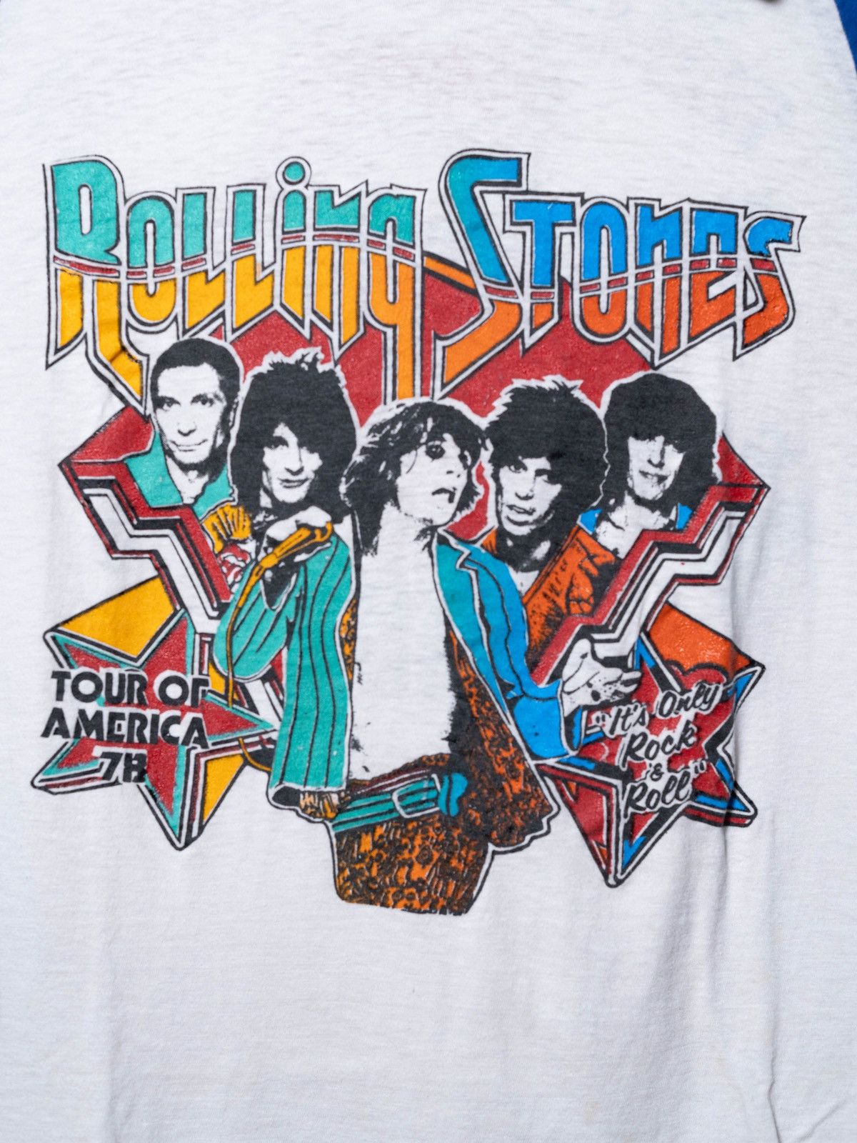 Vintage 1978 Rolling Stones American Tour Raglan Size US M / EU 48-50 / 2 - 3 Thumbnail