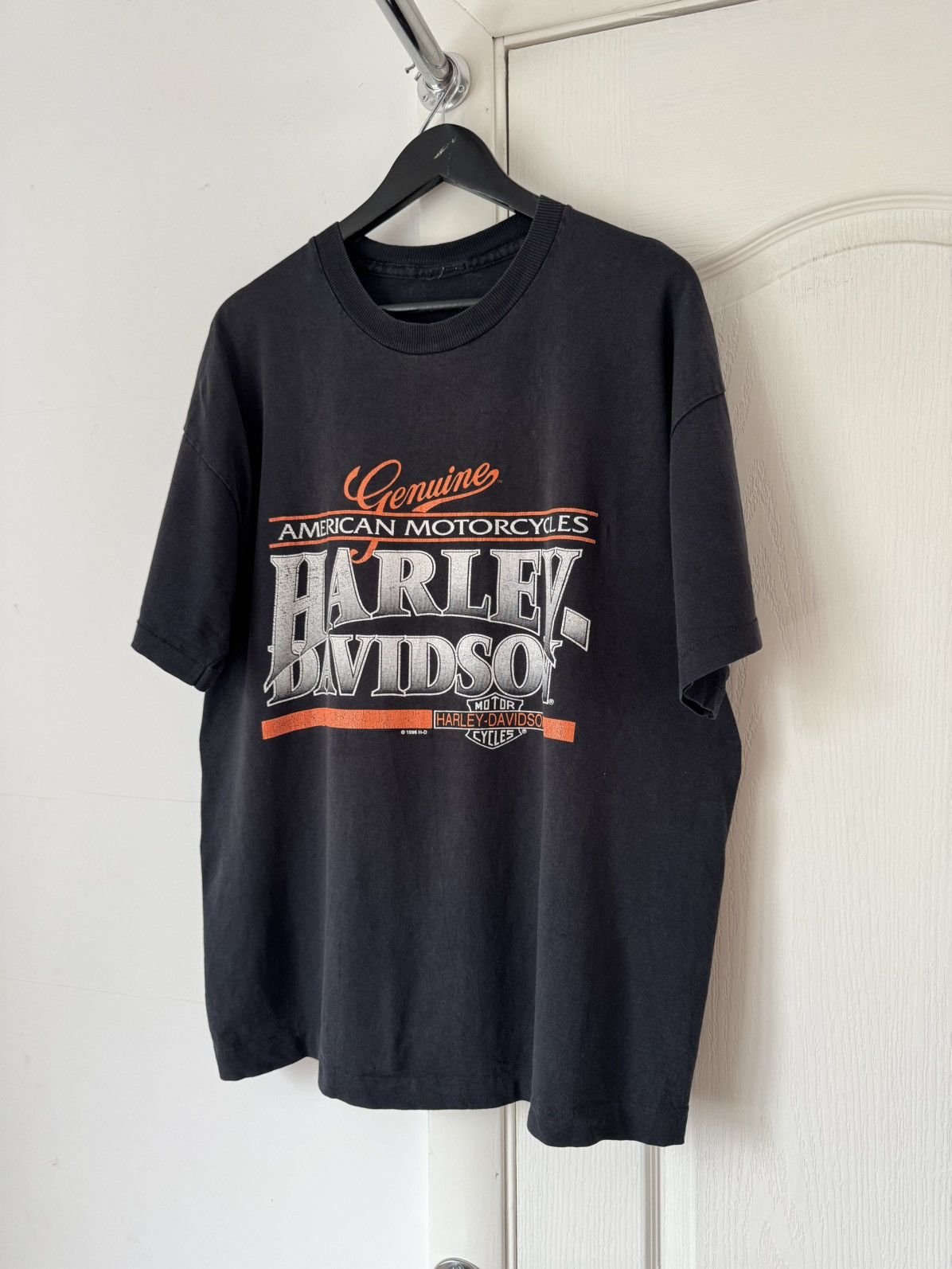 Harley Davidson Vintage 1996 Harley Davidson Single Stitching T Shirt Size US XL / EU 56 / 4 - 1 Thumbnail