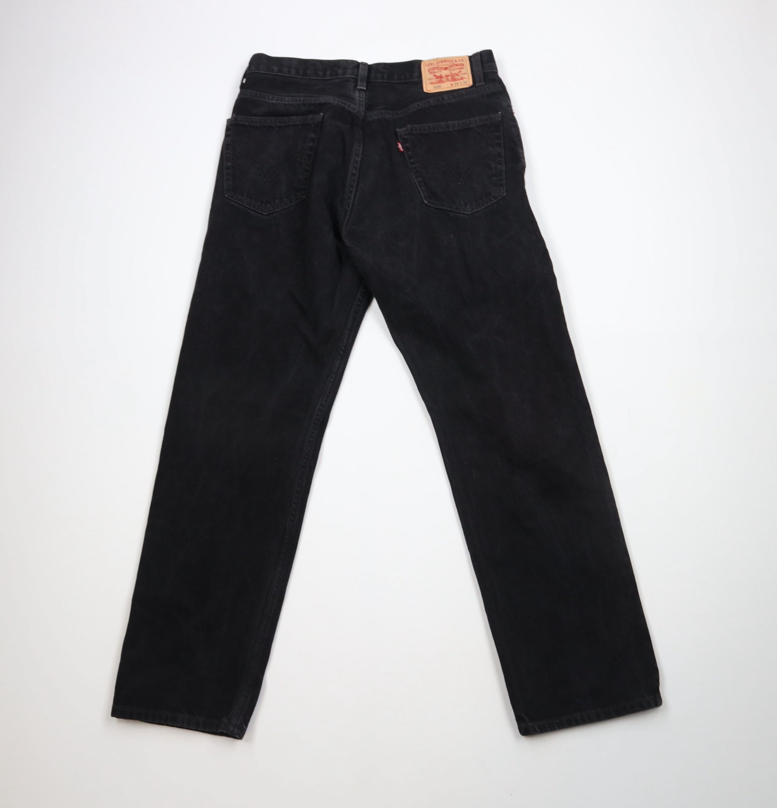 Levi's × Vintage Vintage Y2K Levis 505 Regular Fit Denim Jeans Black Cotton Size US 34 / EU 50 - 9 Thumbnail