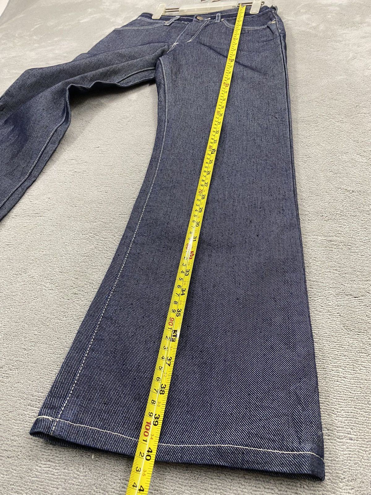 Japanese Brand × Wrangler 💥 Wrangler Blue Denim Rare Design Size US 29 - 12 Thumbnail