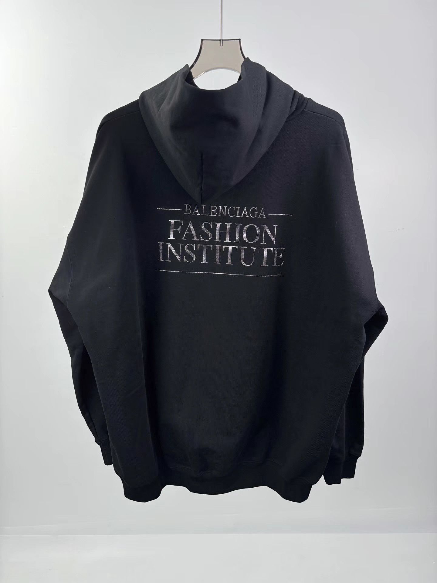 Balenciaga BALENCIAGA Crystal Embellished Hoodie Size US XS / EU 42 / 0 - 2 Thumbnail
