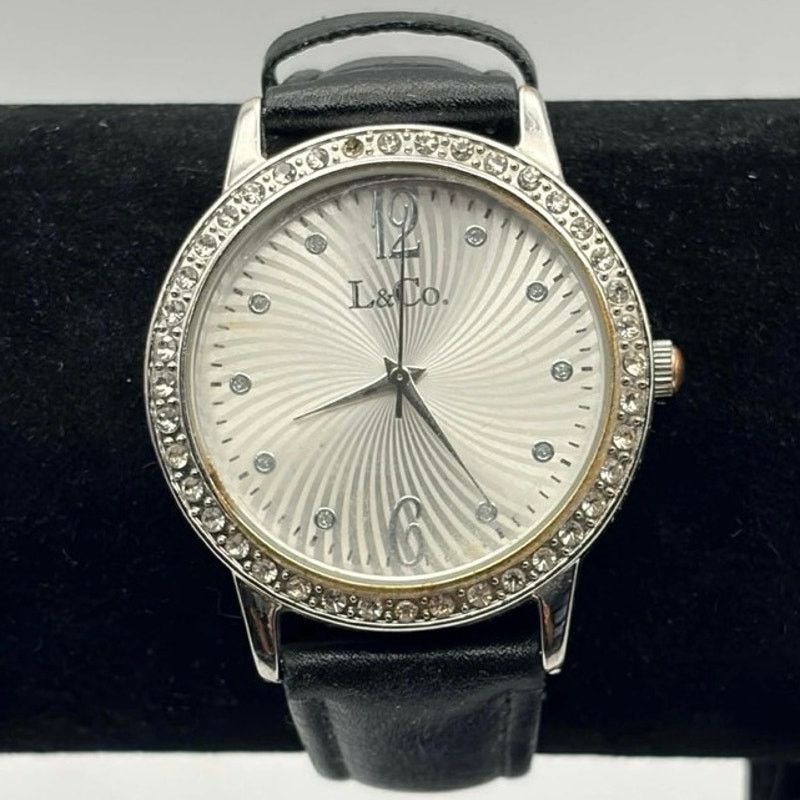 Other Black & Silver Crystal L&Co Watch Size ONE SIZE - 2 Thumbnail