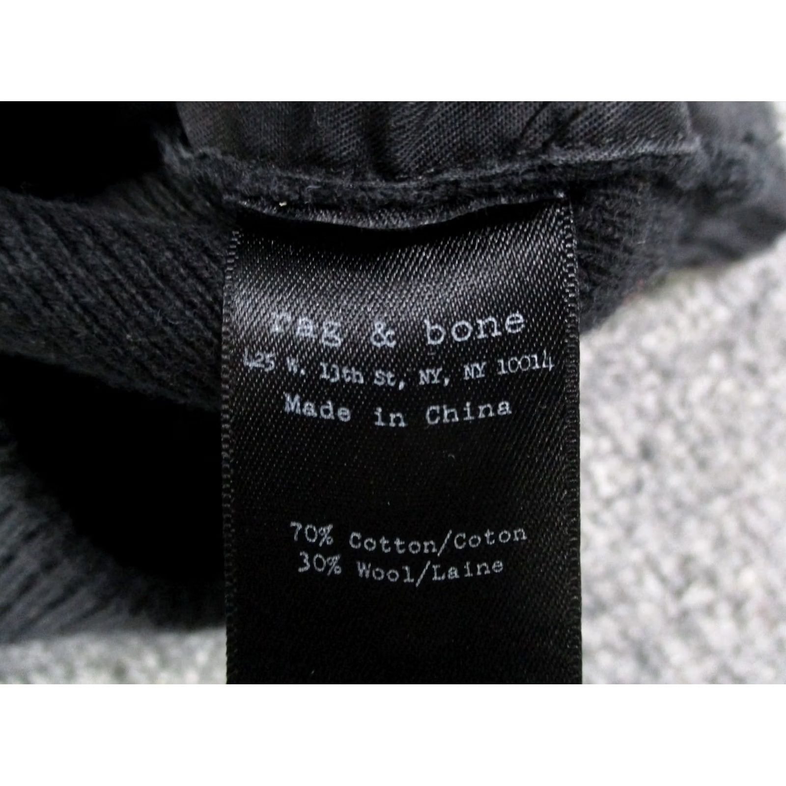 Rag & Bone rag & bone Jacket Womens M Black Wool Blend Lightweight Stretch Outdoors Casual Size M / US 6-8 / IT 42-44 - 7 Thumbnail