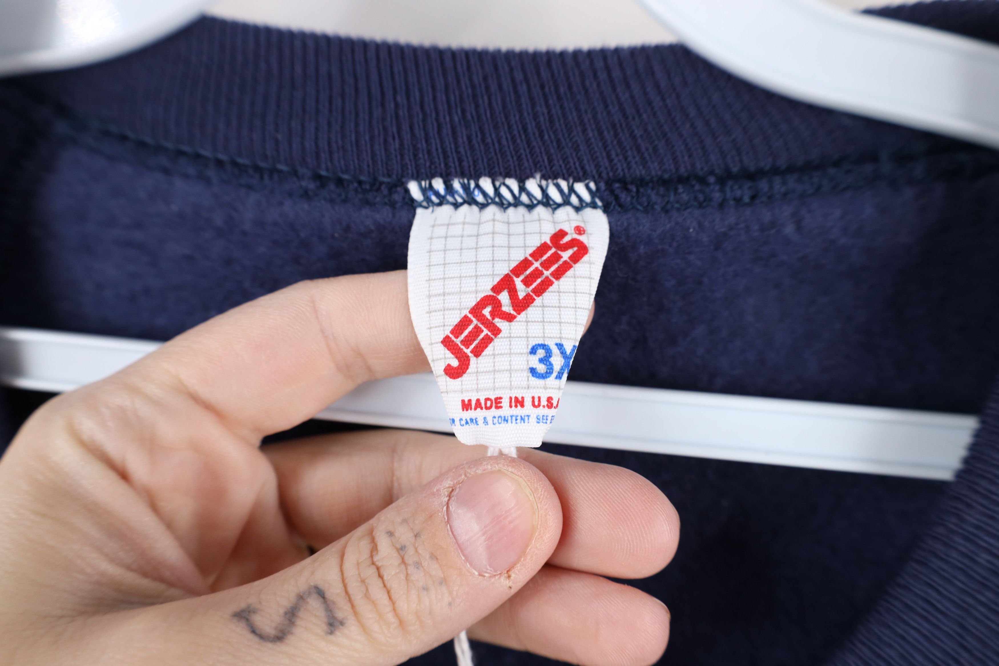 Vintage Deadstock Vintage 90s Streetwear School Patch Sweatshirt USA Size 3XL / US 20-22 - 5 Thumbnail