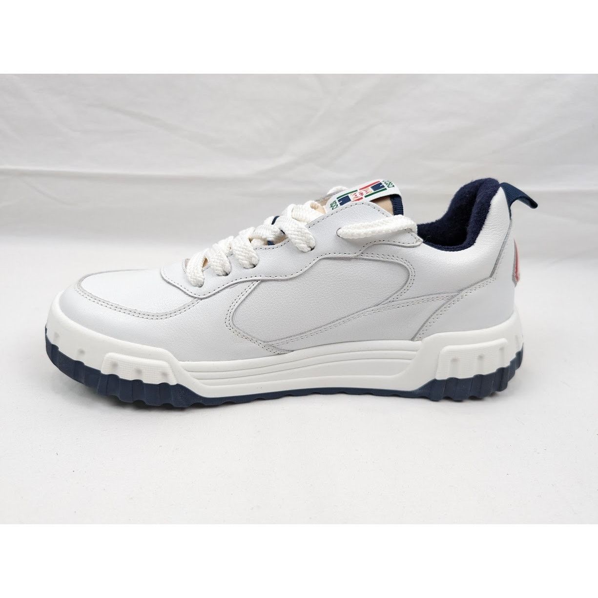 Casablanca o1rshd1 Men's Court Sneakers in White Navy Size US 9 / EU 42 - 7 Thumbnail