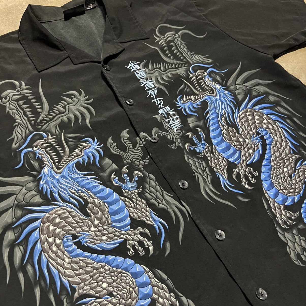 JNCO Vintage ODO Dragon Shirt Button Up Japanese Skater Y2K JNCO Size US XL / EU 56 / 4 - 5 Thumbnail