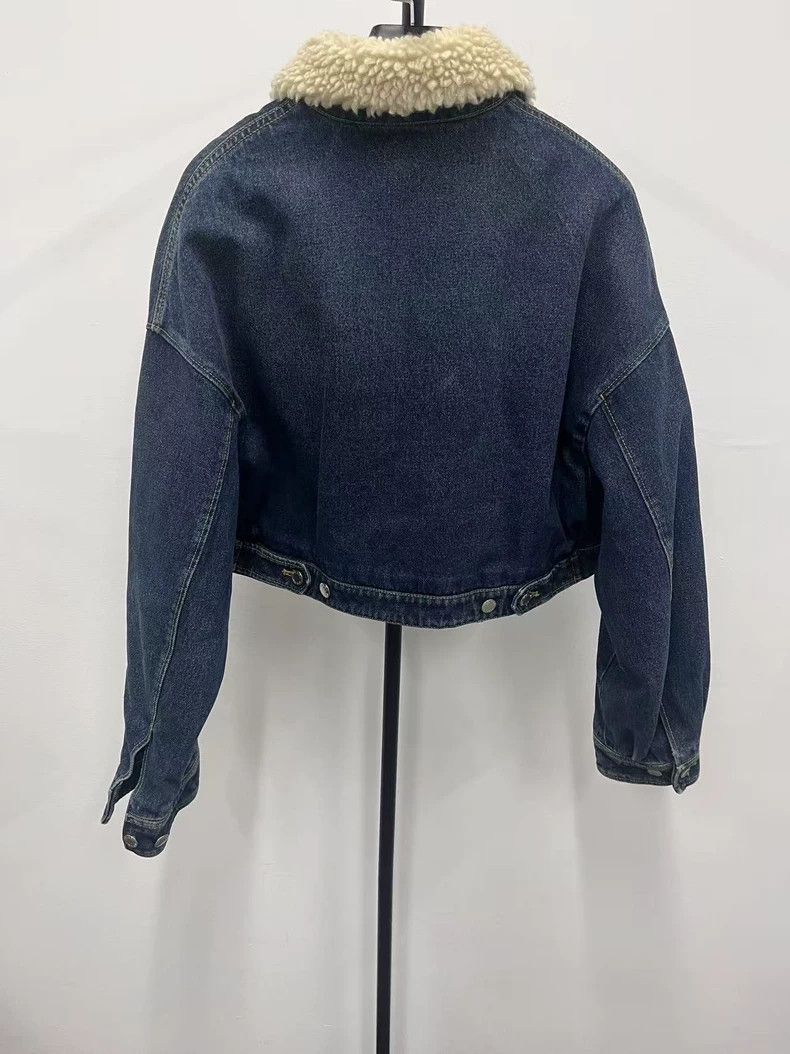 Prada PRADA Solid Short Lapel Logo Loose Casual Shortened Jacket Size XS / US 0-2 / IT 36-38 - 2 Thumbnail