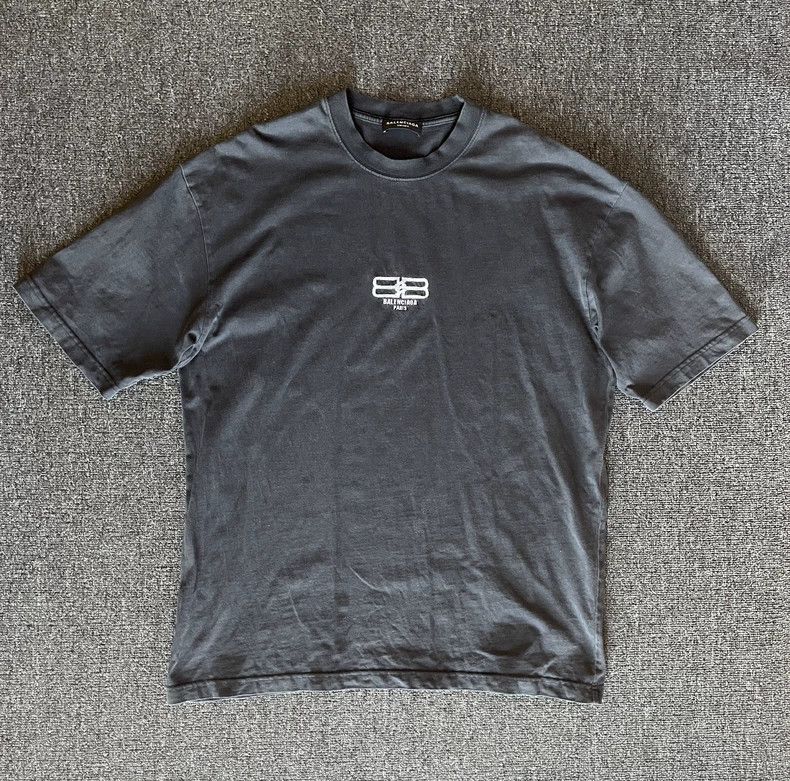 Balenciaga Balenciaga Oversized Washed Black T-Shirt-yf Size US XS / EU 42 / 0 - 1 Thumbnail