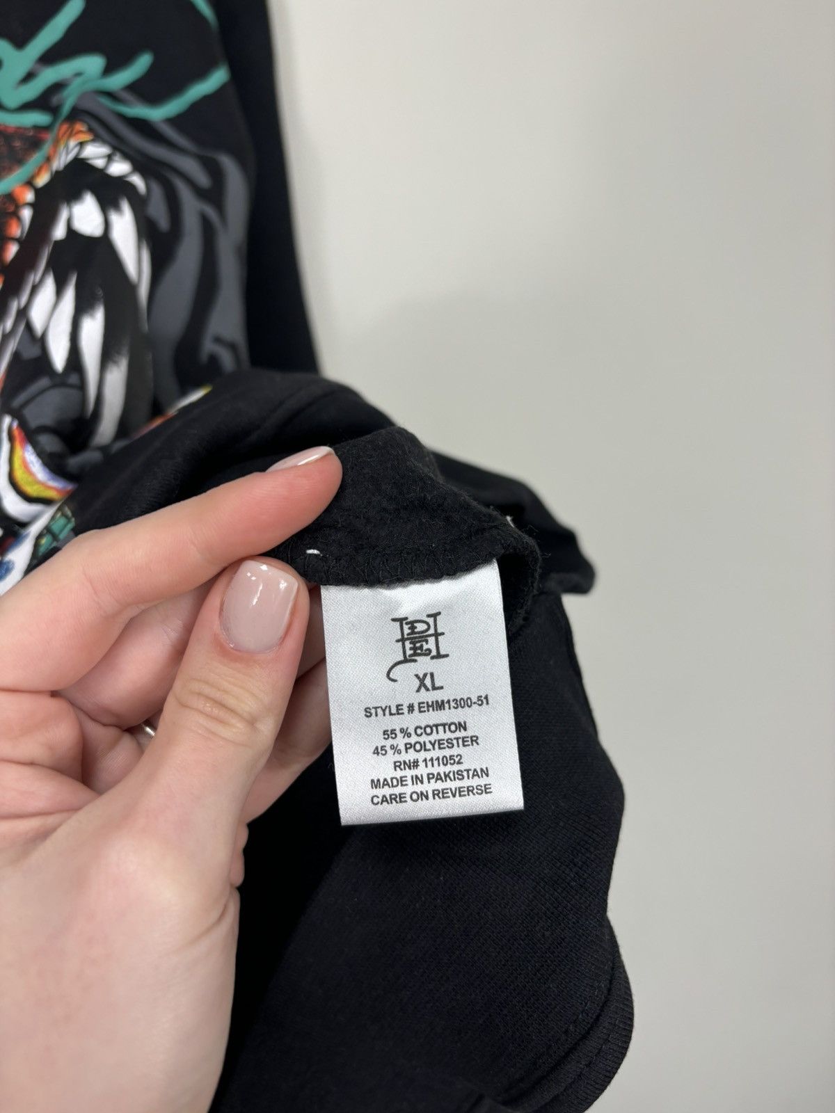 Christian Audigier Ed Hardy Y2K Eagle Skull NEW Hype Tattoo Black Hoodie Size US XL / EU 56 / 4 - 13 Thumbnail