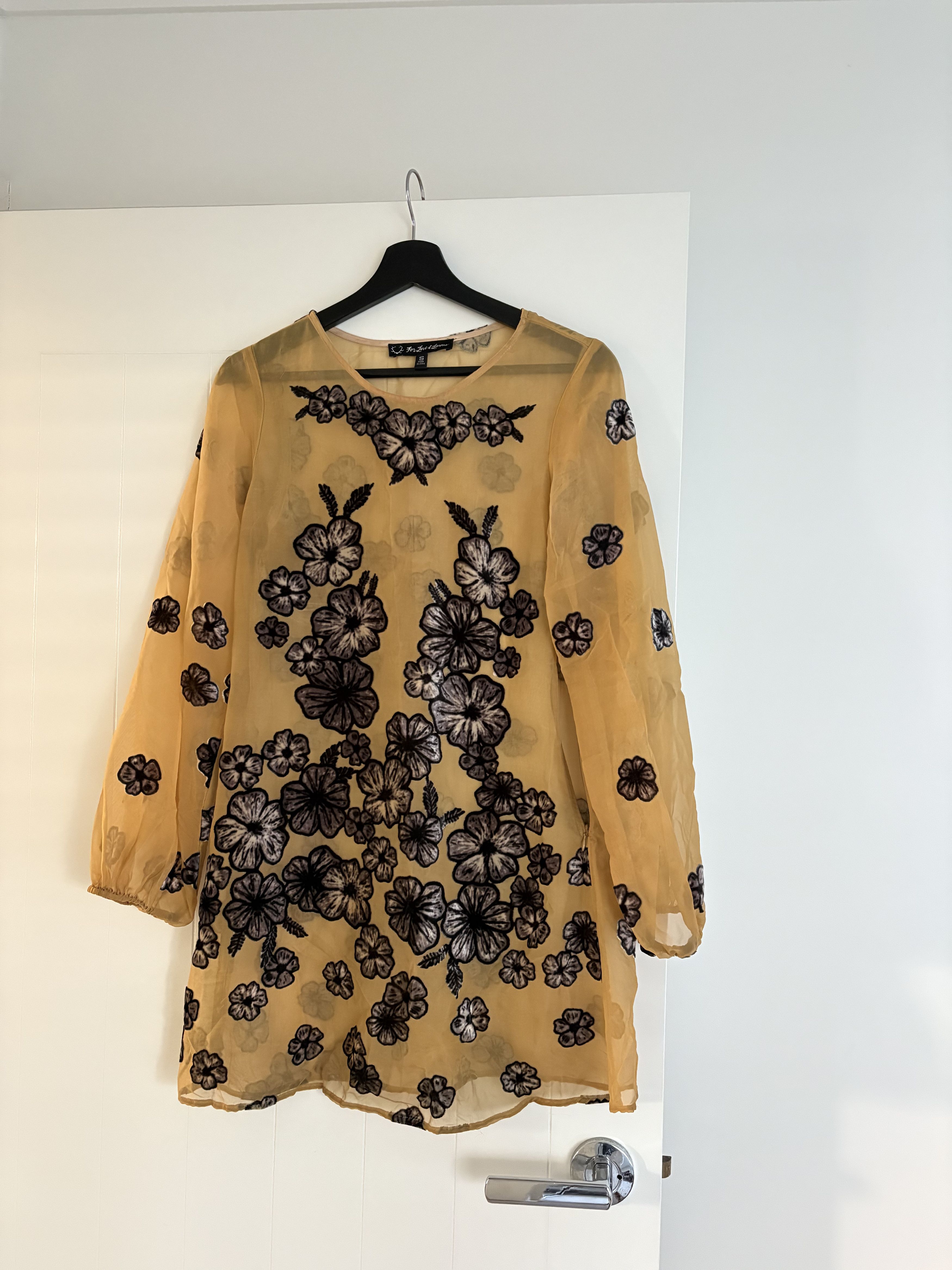 For Love & Lemons Yellow floral dress Size S / US 4 / IT 40 - 1 Thumbnail