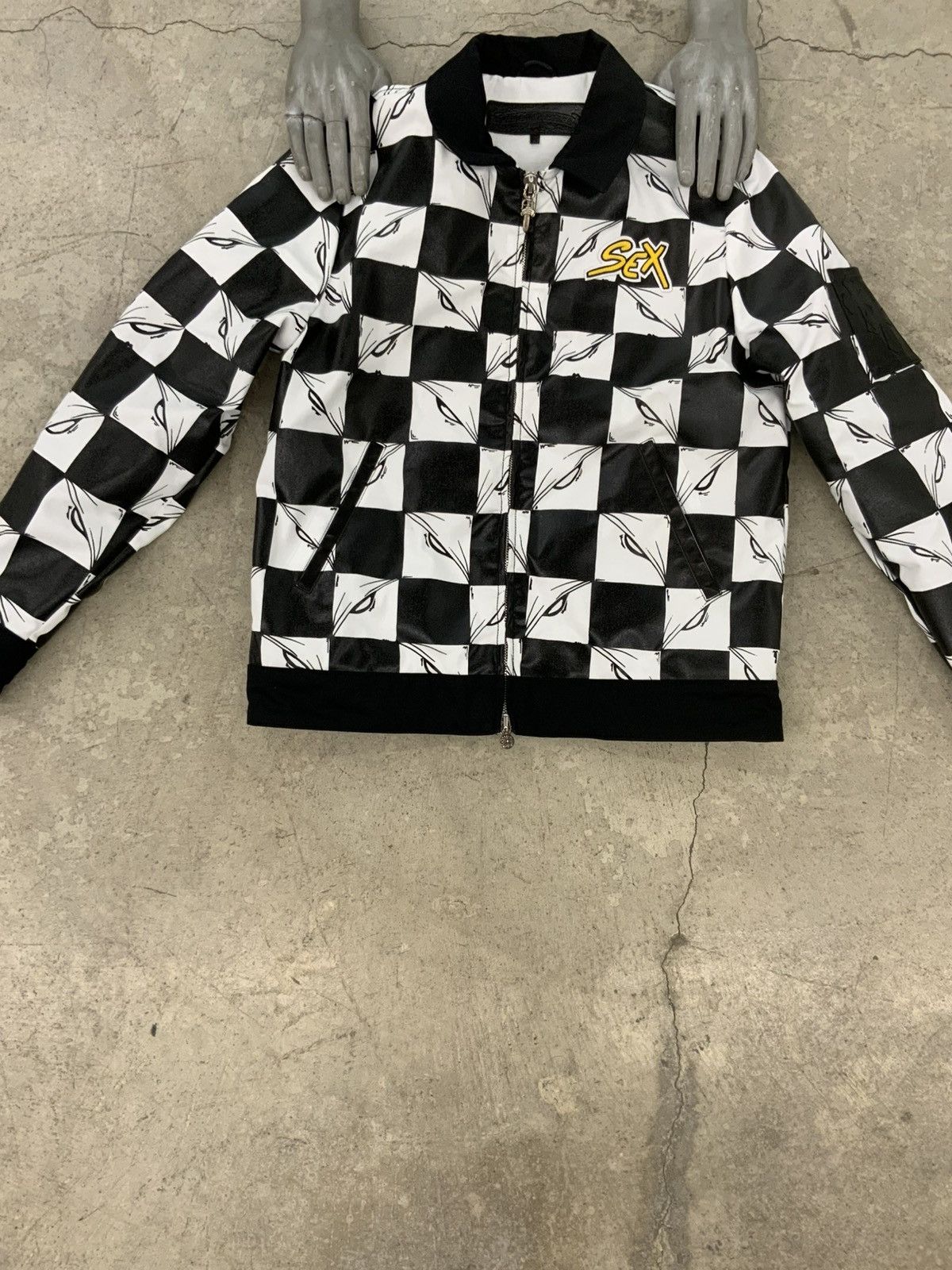 Chrome Hearts CHROME HEARTS MATTY BOY CHECKERED 99 EYES SEX RECORDS JACKET Size US M / EU 48-50 / 2 - 2 Thumbnail
