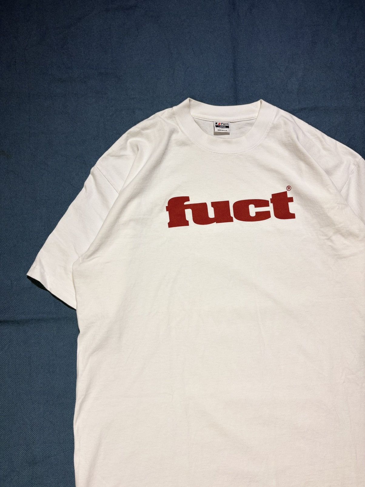 FUCT FUCT OG Logo Tee (White/Red) L Size US L / EU 52-54 / 3 - 2 Thumbnail