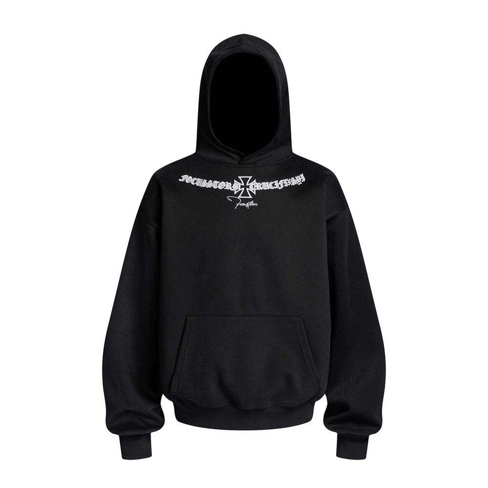 Vintage Men's washed retro casual loose letter embroidered hoodie Size US M / EU 48-50 / 2 - 1 Thumbnail