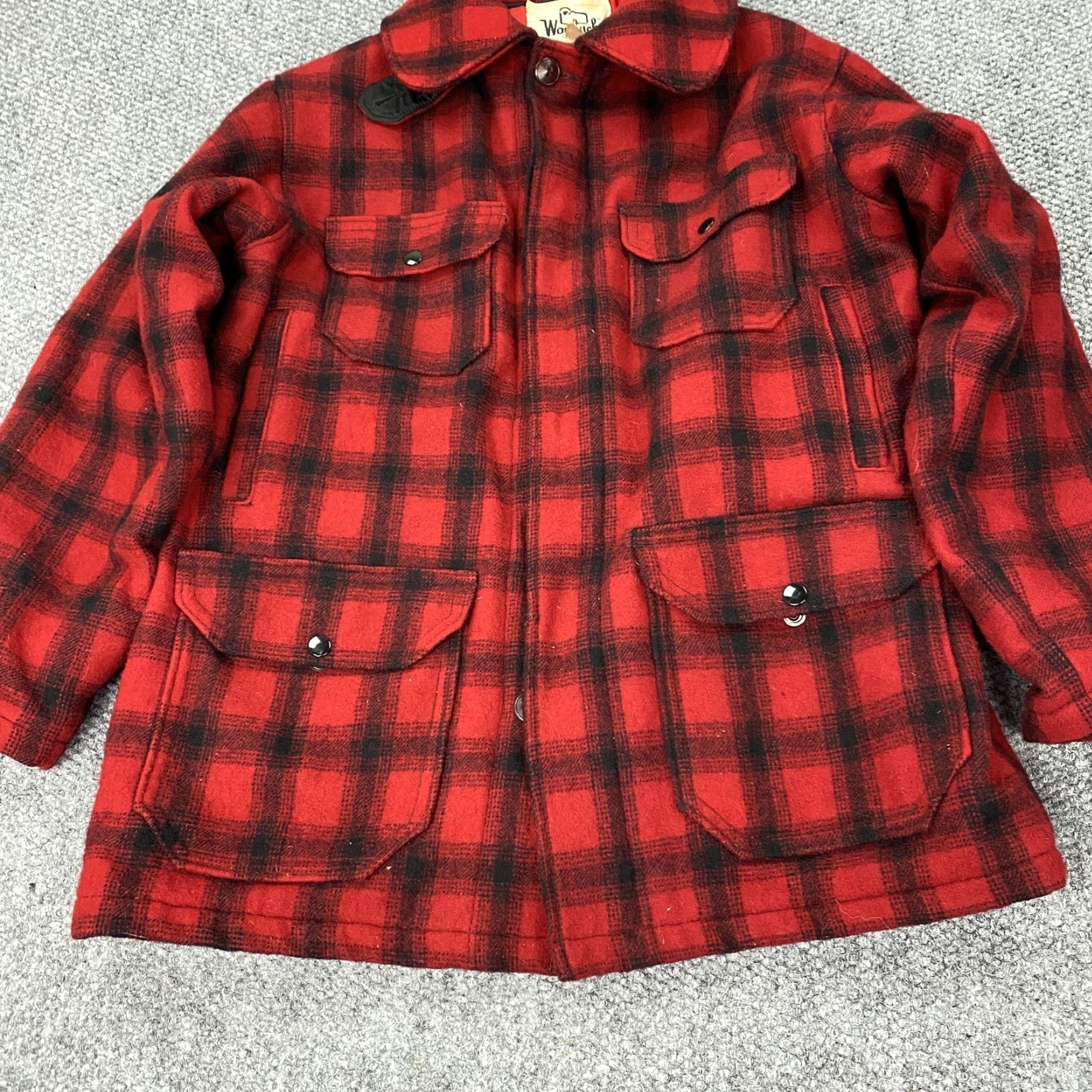 Vintage VINTAGE Woolrich Men's Jacket 40 Outdoor Hunting Quilted Lined Plaid Wool 80s Size US XXS / EU 40 - 3 Thumbnail
