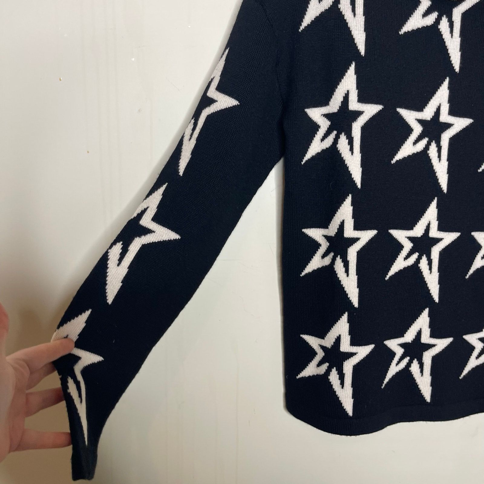 Perfect Moment Perfect Moment Black White Star Dust Turtleneck sweater sz L Size L / US 10 / IT 46 - 5 Thumbnail