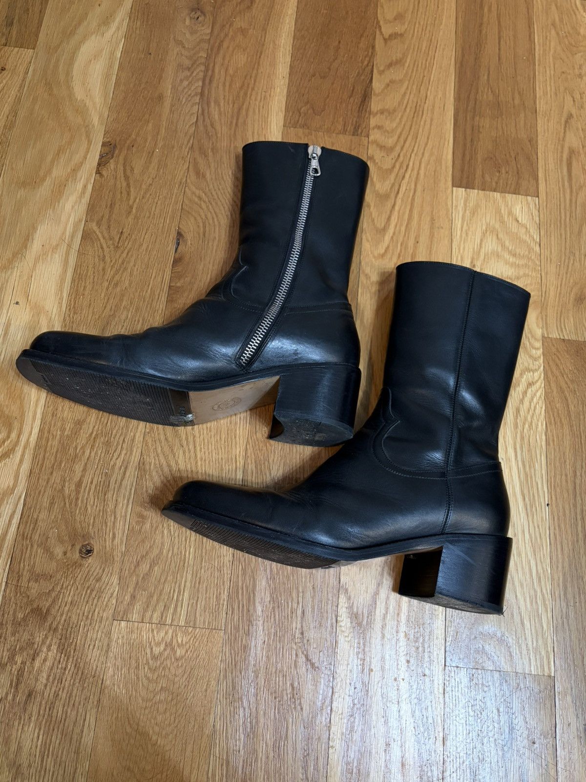 Dries Van Noten Dries Van Noten Leather Ankle Boots Size US 11 / EU 44 - 3 Thumbnail