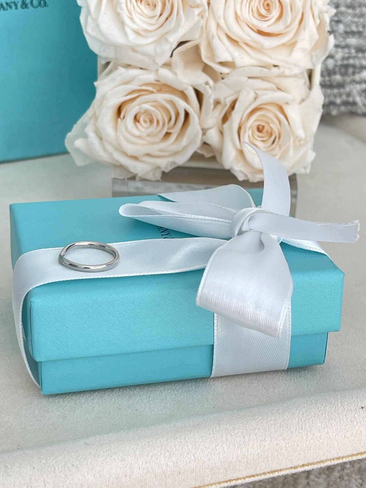 Tiffany & Co. Tiffany & Co. Elsa Peretti Ring Dia Platinum NEW $2,400 Size ONE SIZE - 10 Thumbnail