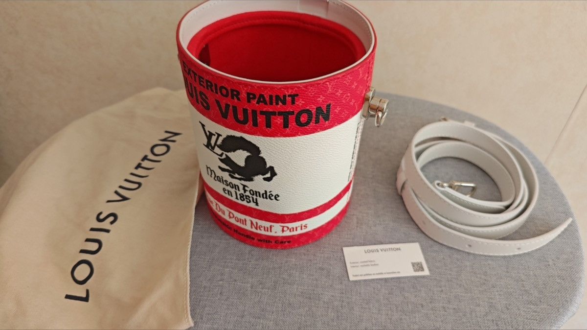 Louis Vuitton Louis Vuitton Red White Paint Can Monogram Bag Size ONE SIZE - 7 Thumbnail