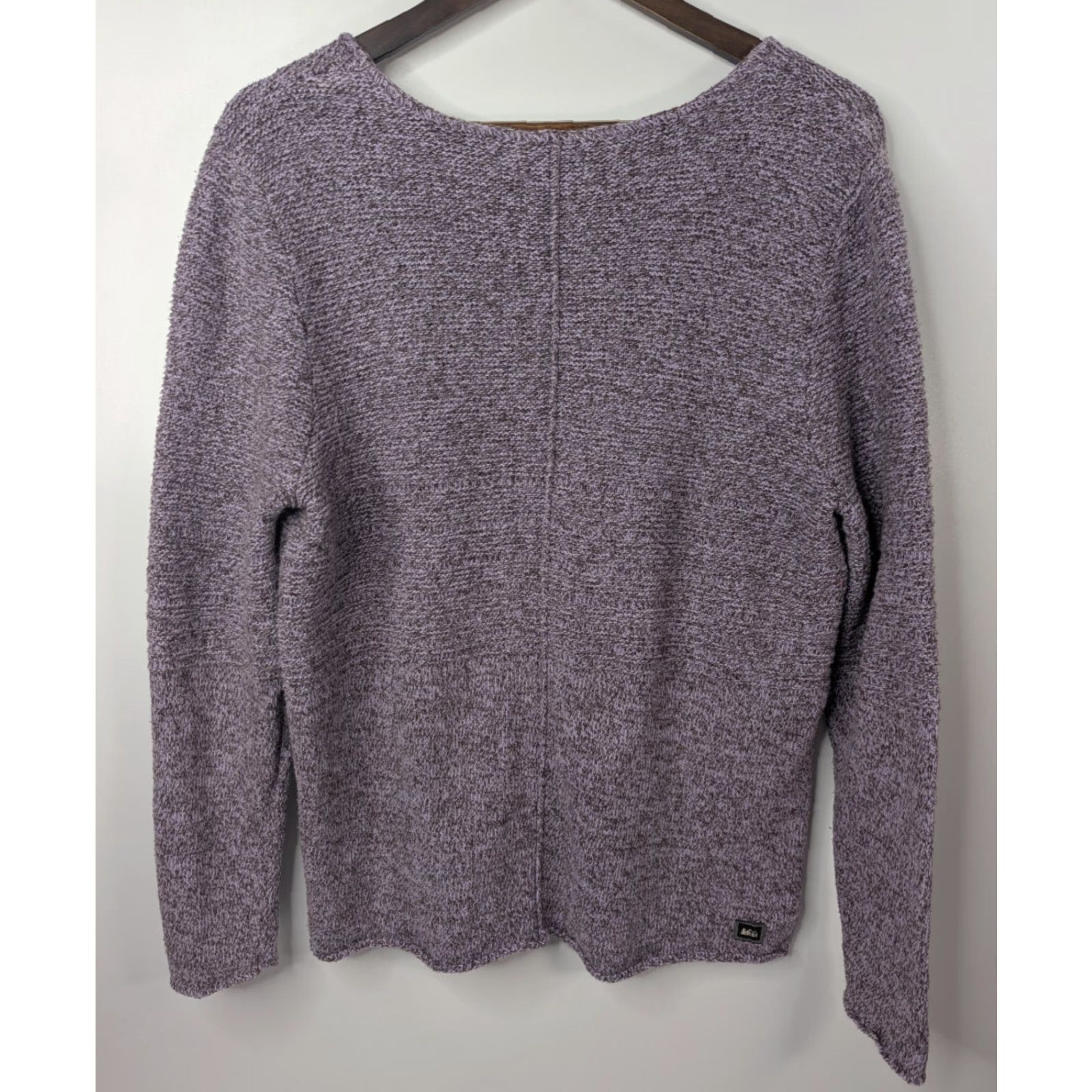 Vintage VINTAGE REI Sweater Woman's Large Purple Marbled V-Neck Long Sleeve Sweater Size L / US 10 / IT 46 - 4 Thumbnail