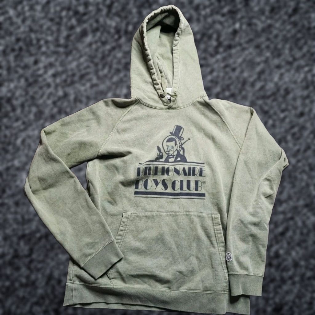 Billionaire Boys Club VINTAGE Billionaire Boys Club Green Space Graphic Hoodie Sweatshirt Mens Large Size US L / EU 52-54 / 3 - 1 Thumbnail