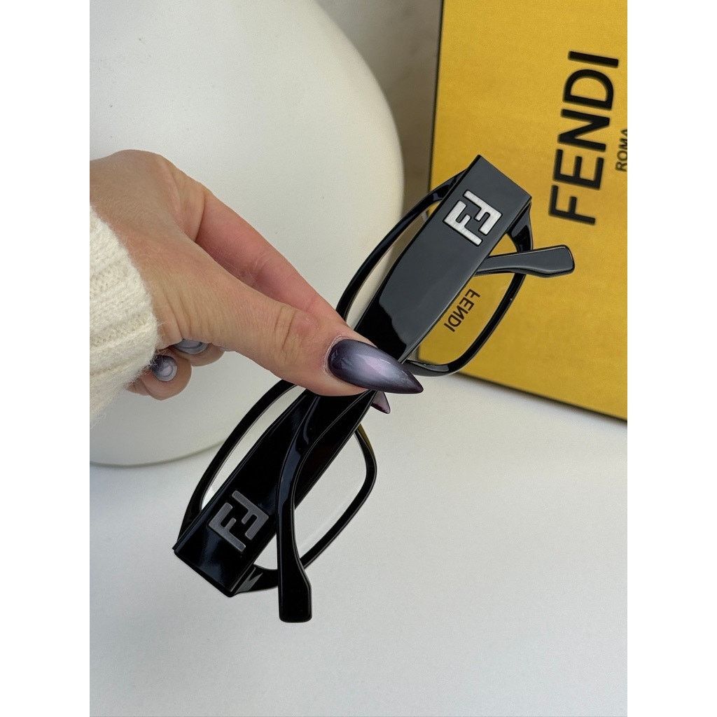 Fendi NEW Fendi FE50115I Black Eyeglasses Frames Size ONE SIZE - 8 Thumbnail