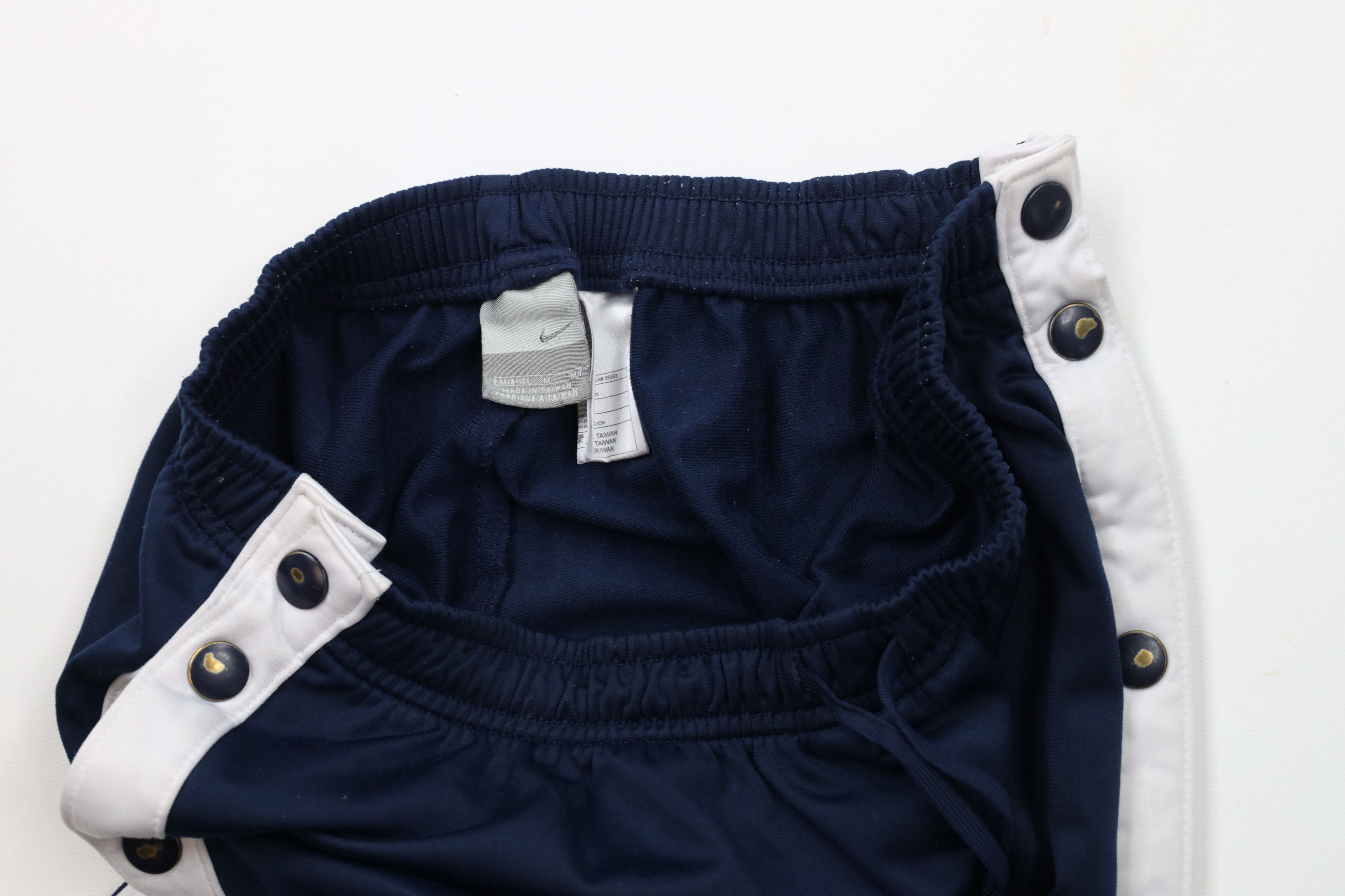 Nike × Vintage Vintage Nike Scott Mini Swoosh Wide Leg Tearaway Pants Blue Size US 34 / EU 50 - 7 Thumbnail