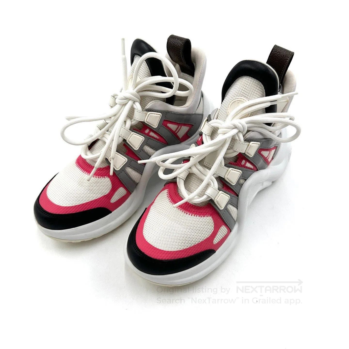 Louis Vuitton Louis Vuitton Archlight Red White Sneakers. Size US 4.5 / IT 34.5 - 1 Thumbnail