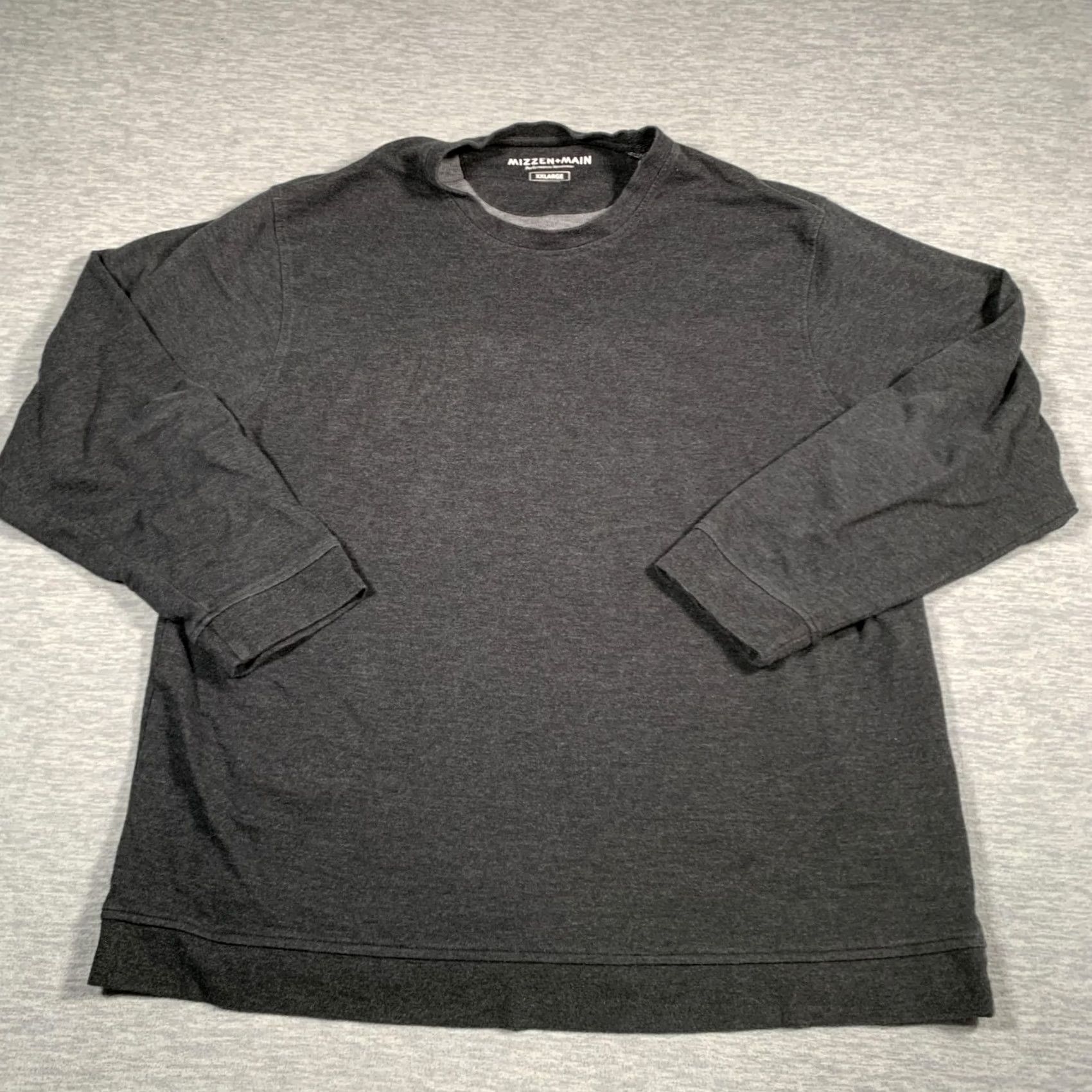 Mizzen+Main Mizzen + Main Sweater Mens 2XL Gray Crewneck Performance Pullover Long Sleeve Size US XXL / EU 58 / 5 - 2 Thumbnail