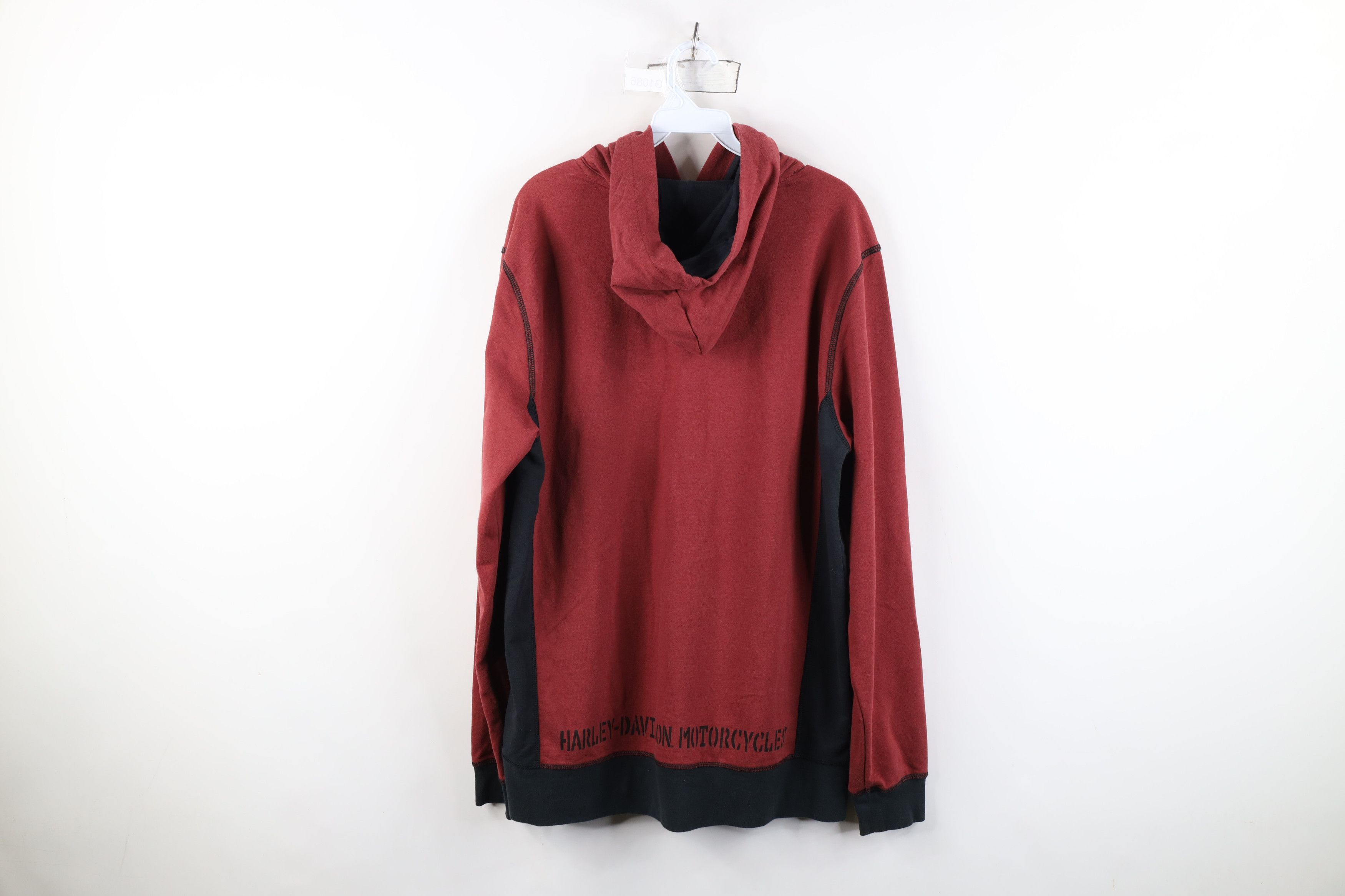 Harley Davidson Vintage Y2K Harley Davidson French Terry Hoodie Red Size US M / EU 48-50 / 2 - 12 Thumbnail