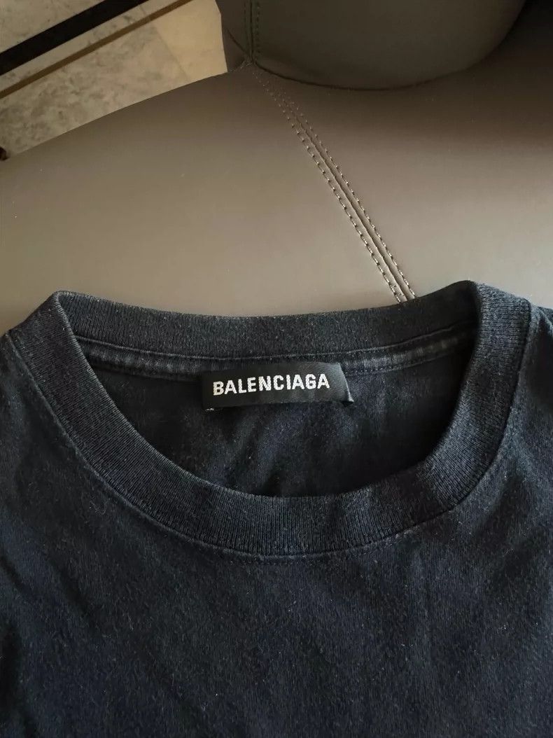 Balenciaga Balenciaga Wheat Pattern Short Sleeve T-Shirt Black XS Siz Size US XS / EU 42 / 0 - 2 Thumbnail